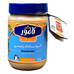 کامور کره بادام زمینی بدون قند  370گرم